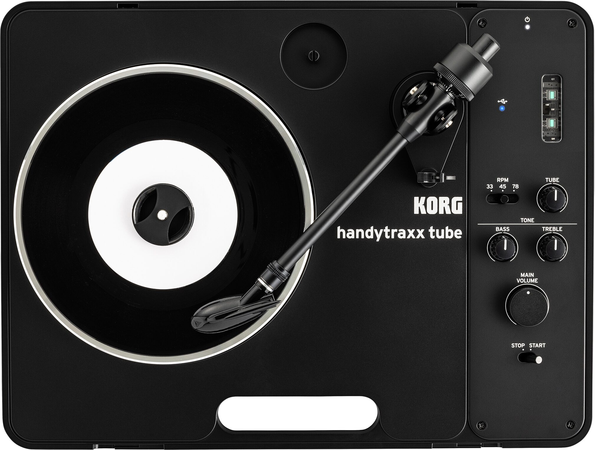 Korg handytraxx tube J Portable Record Player, New, Action Position Back