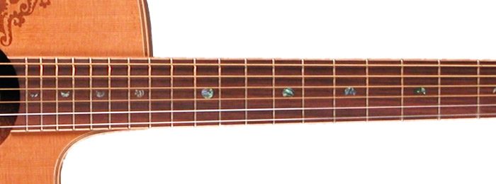 Luna Henna Paradise C Acoustic-Electric Guitar, Neck