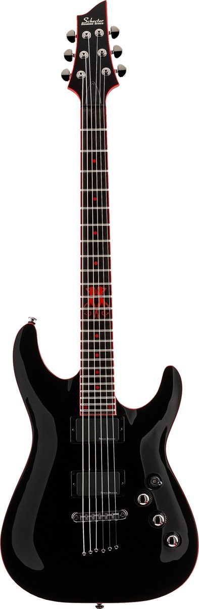 Schecter C1 SheDevil Electric Guitar, Gloss Black