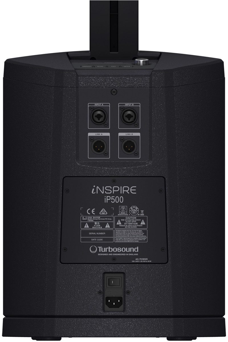 Turbosound iNSPIRE iP500 Powered Column PA Speaker System (600 Watts), Control
