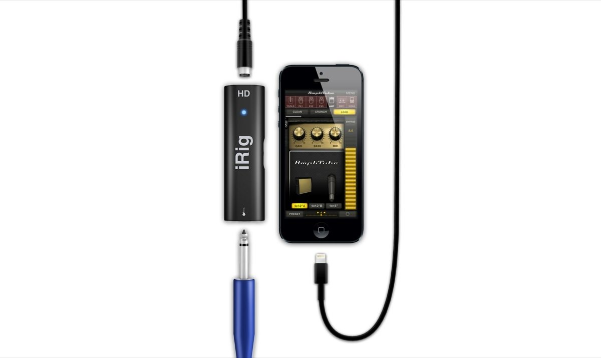 Mobile interface IK Multimedia iRig HD 2 for connecting the guitar