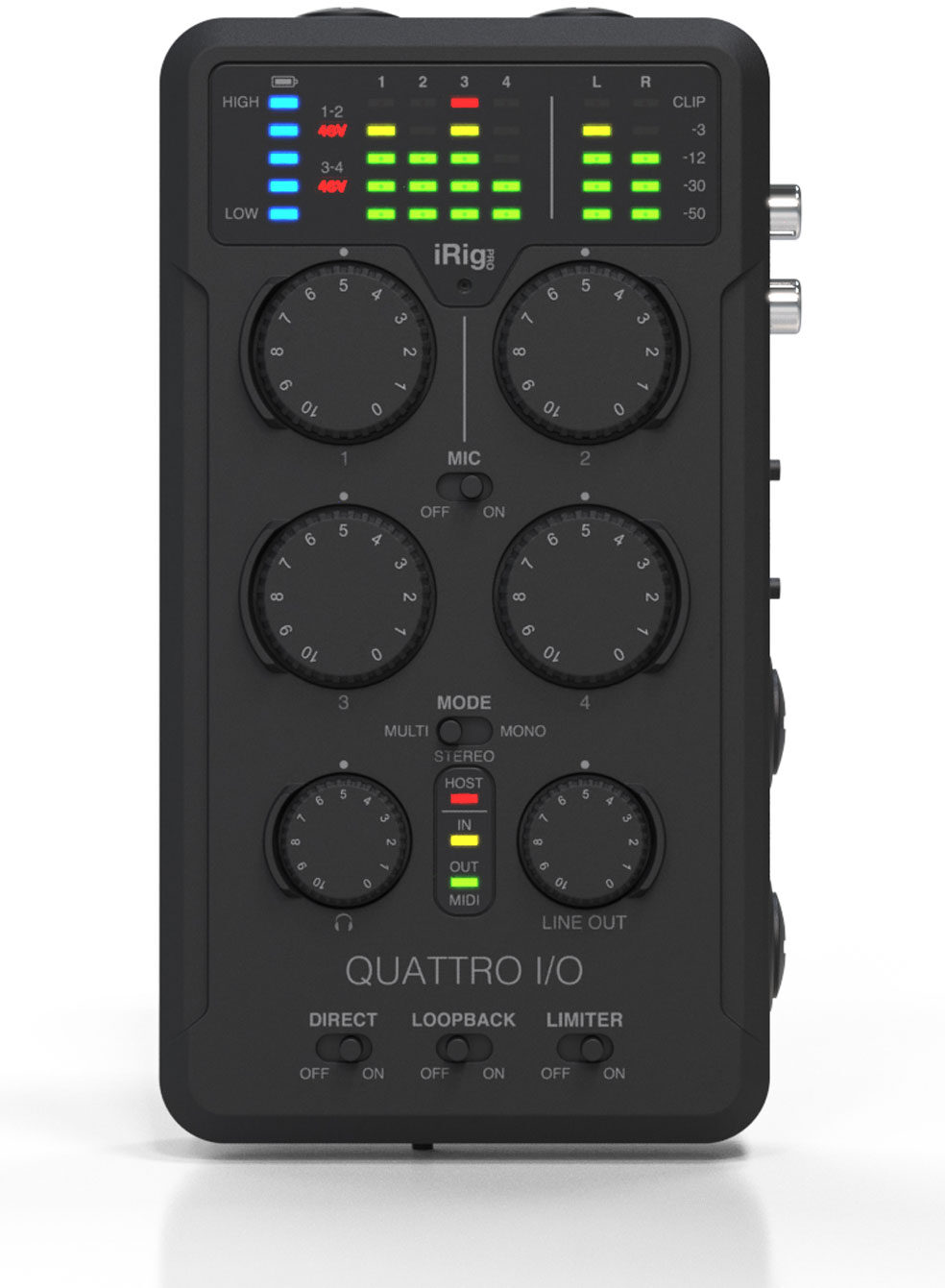 IK Multimedia iRig Pro Quattro I/O Audio Interface | zZounds