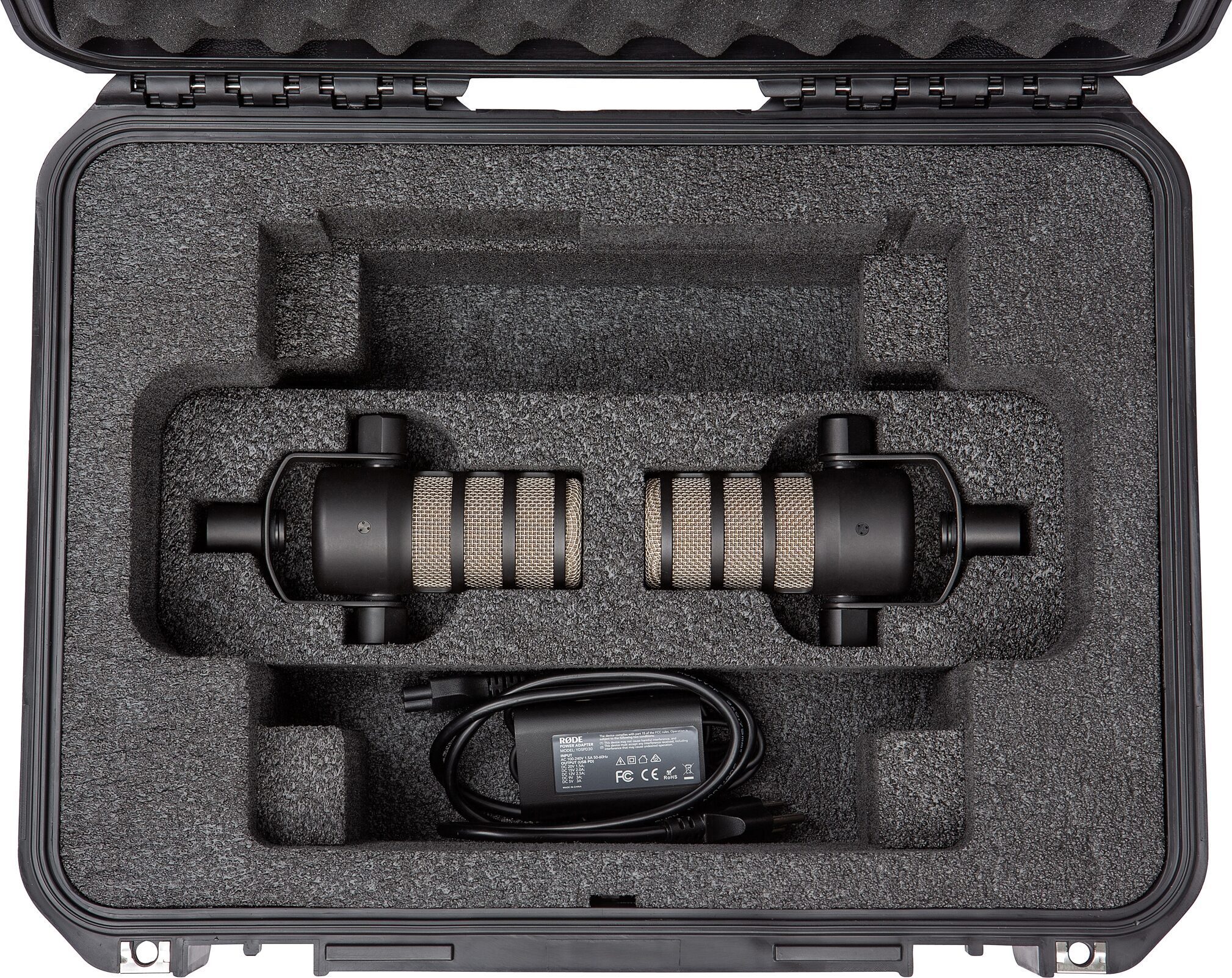 SKB iSeries 3i1813-7-RP2 Case for Rode RODECaster Pro II and Microphones, 3i1813-7-RP2, Action Position Back