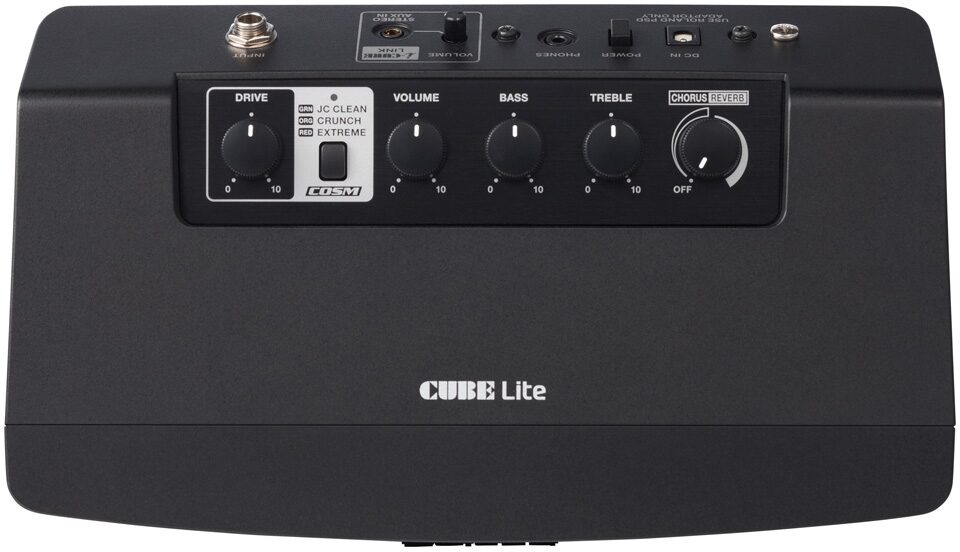 Roland CUBE Lite Guitar Amplifier with iOS Interface (10 Watts), Black Top