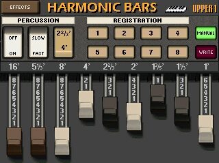 Roland G-70M Interactive Music Workstation, Harmonic Bars