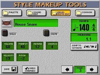 Roland G-70M Interactive Music Workstation, Cover and Makeup tools