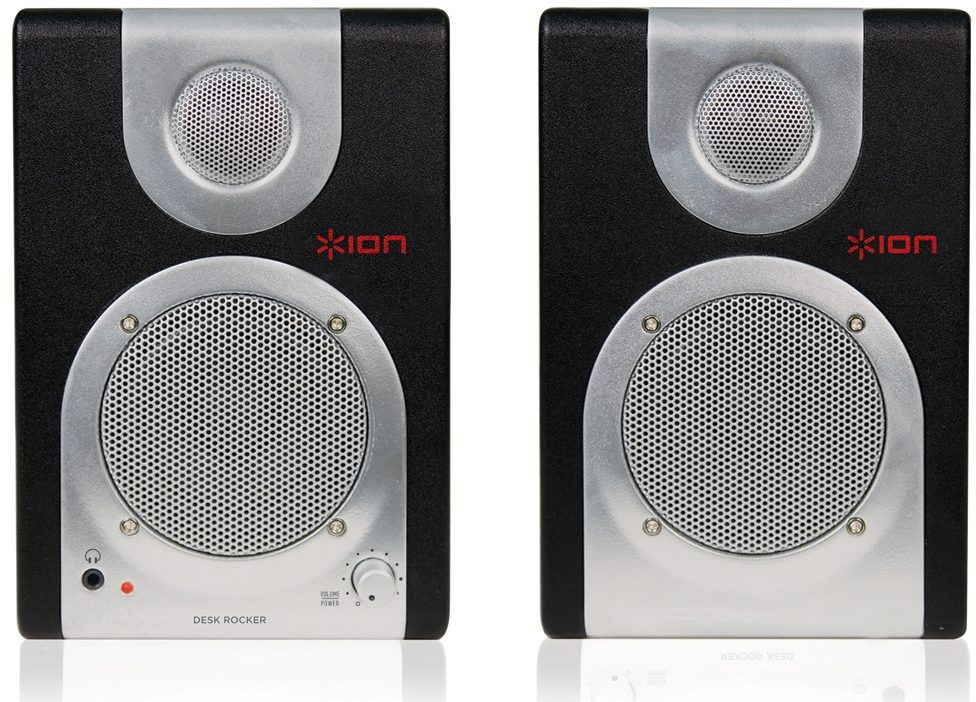 Ion Audio Desk Rocker Desktop Speakers with Recording Software, Main