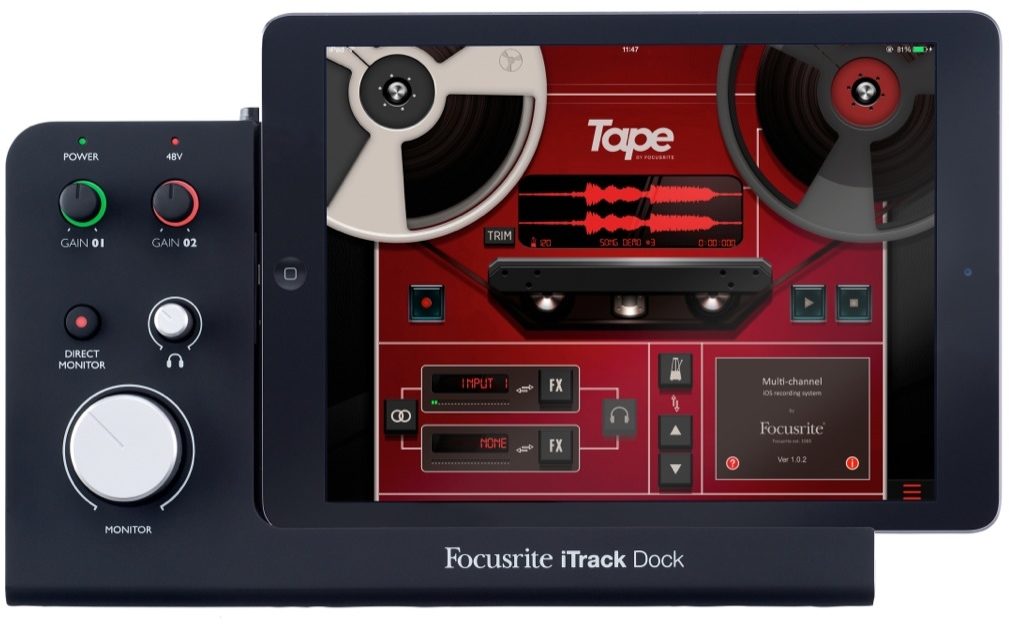 Focusrite iTrack Dock iPad Recording Interface | zZounds