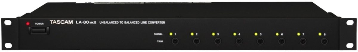 TASCAM LA-80MKII 8-Channel Unbalanced to Balanced Line Amplifier, Main