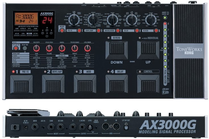 Adapter Getestet Arbeits Korg Korg AX3000G Auto-Wah Gitarre Multi Effektor Pedal W 
