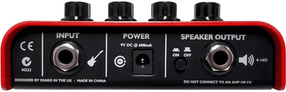 Diago Little Smasher Guitar Amplifier Head (5 Watts), Back