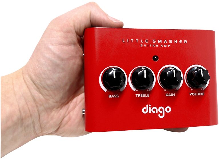 Diago Little Smasher Guitar Amplifier Head (5 Watts), Size Comparison