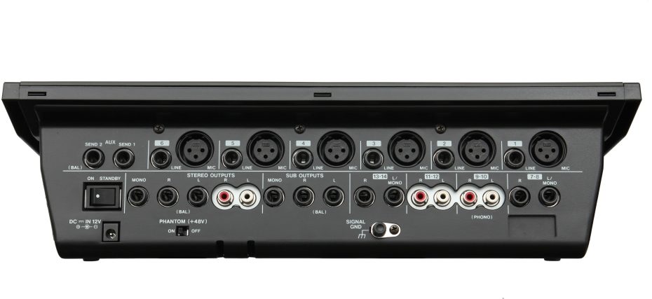 TASCAM M-164 16-Channel Mixer, Rear
