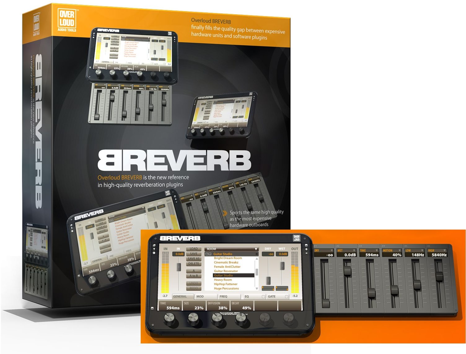 Overloud Breverb Reverb Plug-In (Mac and Windows), Main
