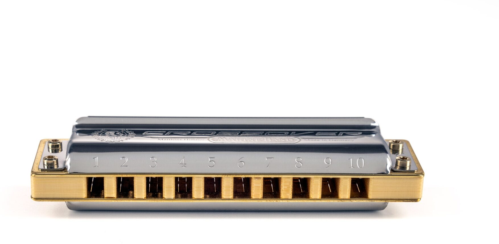 Hohner Marine Band Crossover Harmonica, Key of A Major, Action Position Back