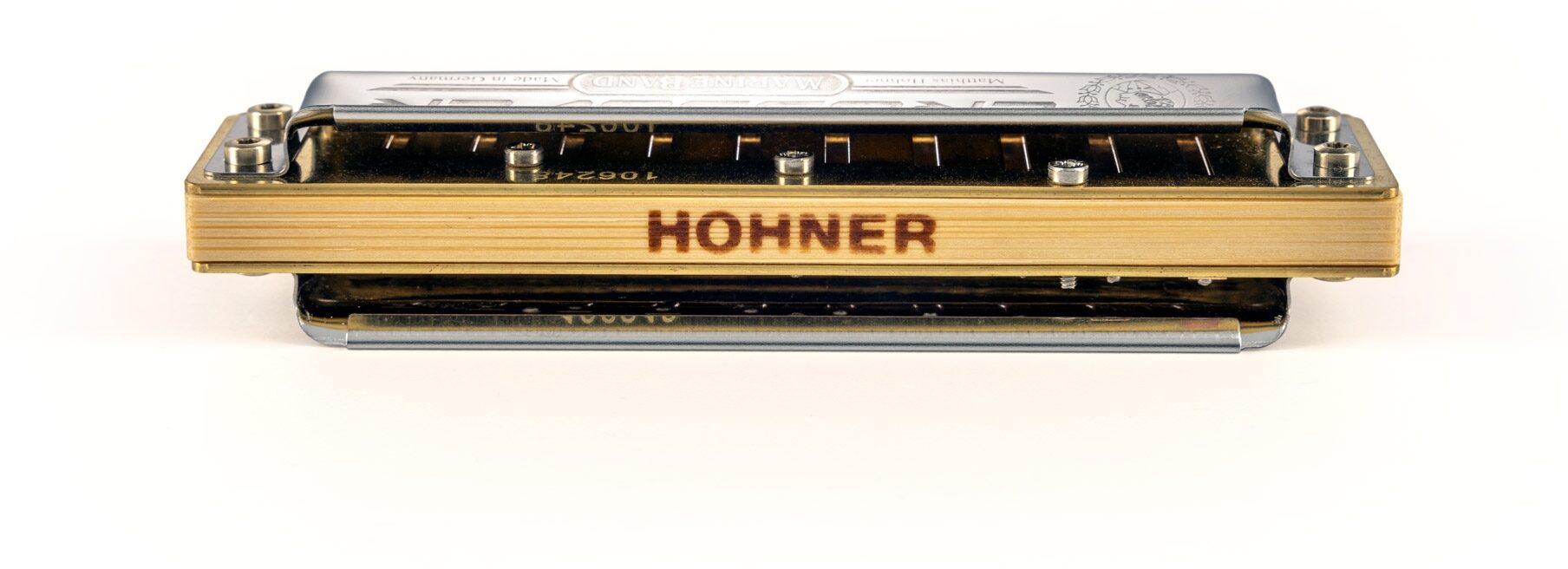 Hohner Marine Band Crossover Harmonica, Key of A Major, Action Position Back