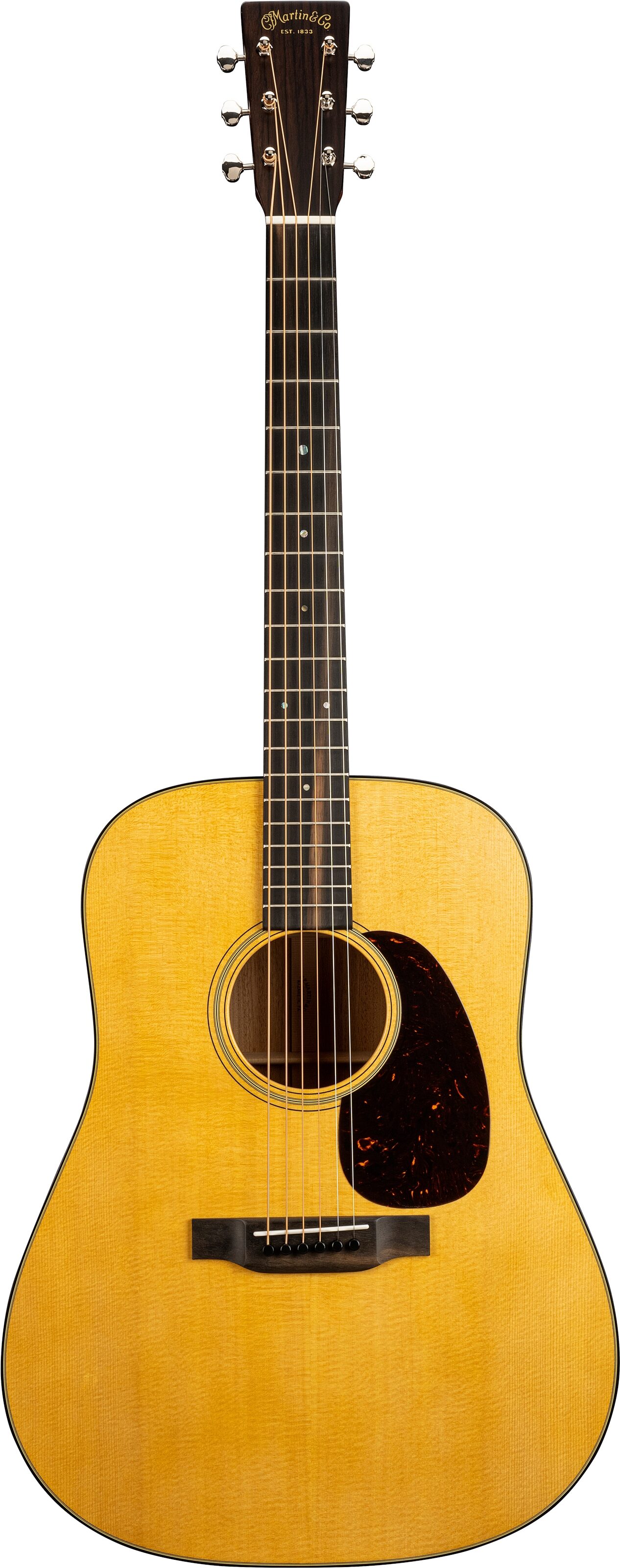 Martin D-18 Satin Acoustic Guitar (with Case), Action Position Back