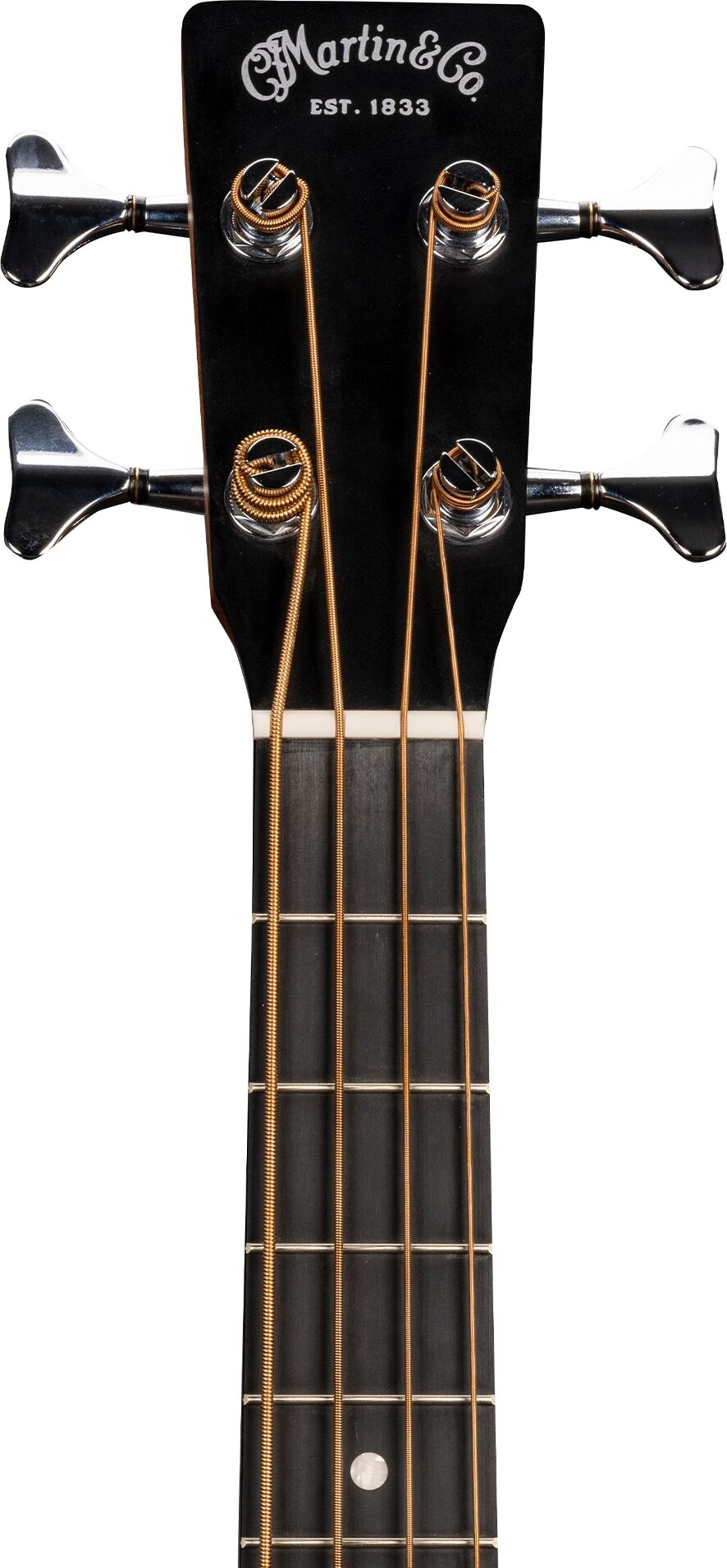 Martin DJR-10E Acoustic-Electric Bass (with Gig Bag), Action Position Back