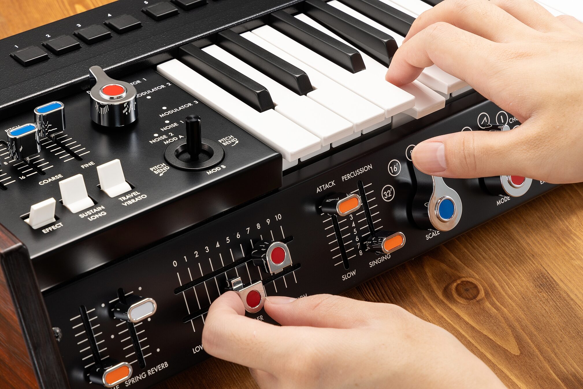 Korg miniKORG 700Sm Keyboard Synthesizer, New, Action Position Back