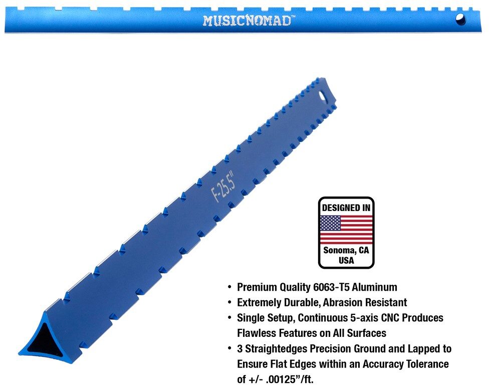 Music Nomad Tri-Beam Straight Edge, MN821, Action Position Back