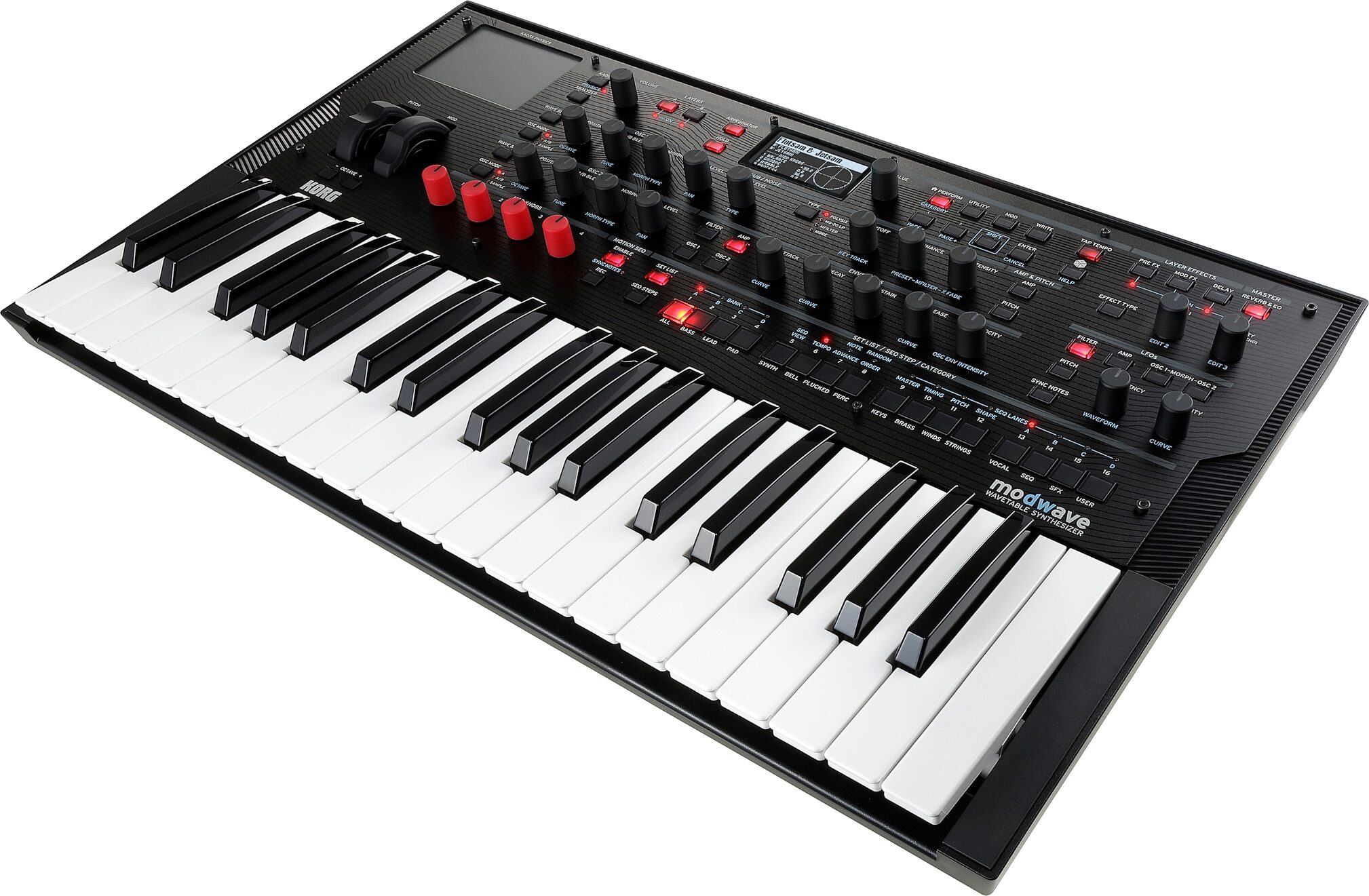 Korg Modwave Wavetable Synthesizer, Action Position Back