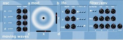 Cycling '74 Pluggo 3.1 VST MAS RTAS (Macintosh), Synth - Moving Waves