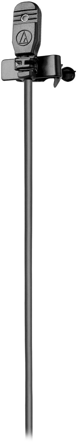 Audio-Technica MT830cH Omnidirectional Condenser Lavalier (Microphone Only), Black, For Wireless - cH, Action Position Back