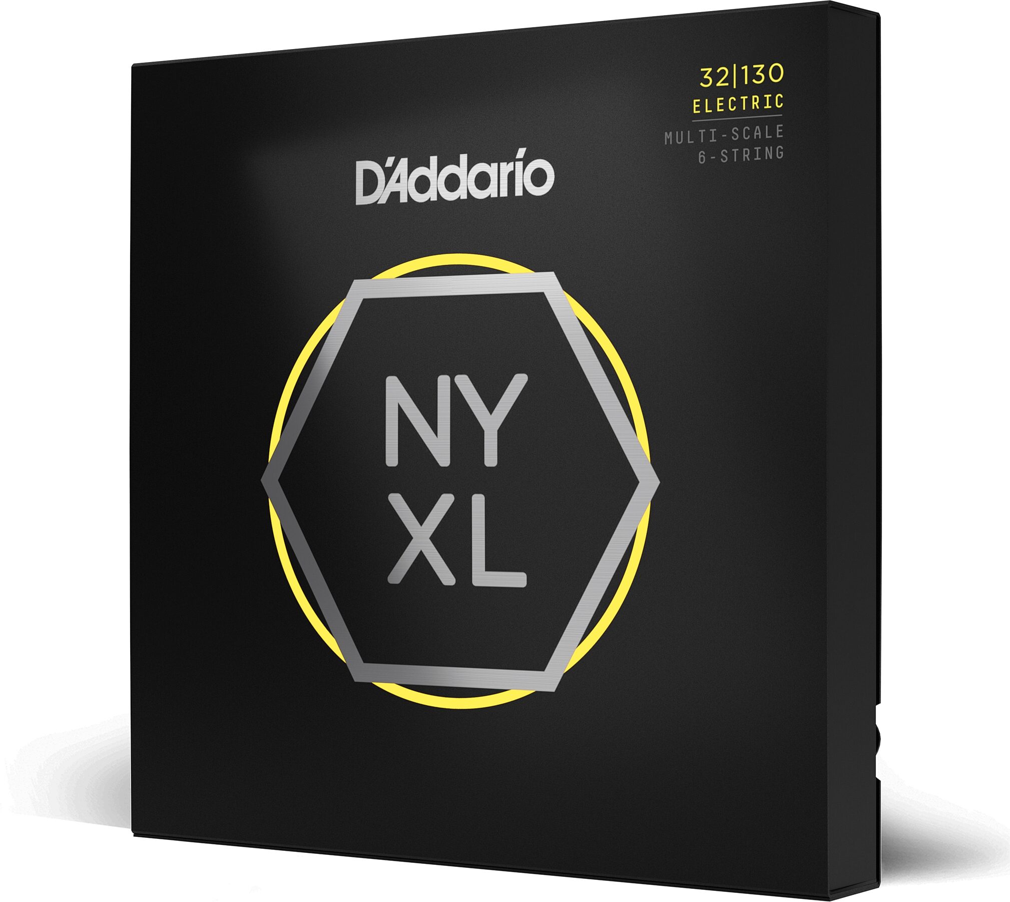 D'Addario Multi-Scale 6-String Electric Bass Strings, 32-130, NYXL32130MS, Action Position Back