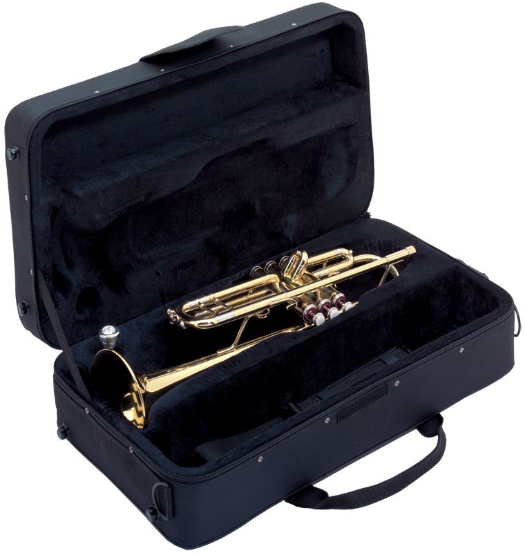 Silvertone TR200 B Flat Trumpet (with Case), Open Case