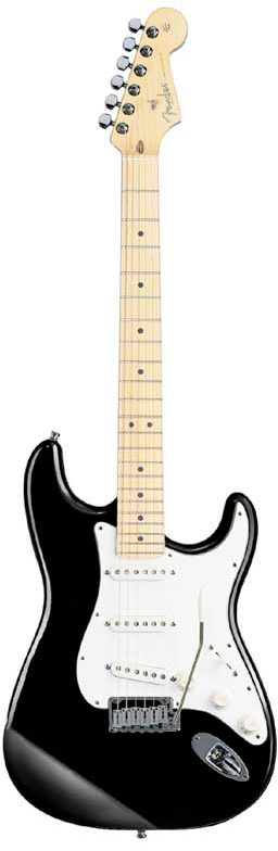 Fender American Series Stratocaster (Maple, With Case), Black