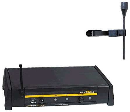 AKG WMS40 UHF Lapel Wireless Systems with C407 Microphones Package (2 Systems), Main