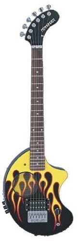 Fernandes Nomad Deluxe Electric Guitar with Effects, Hot Rod Flame