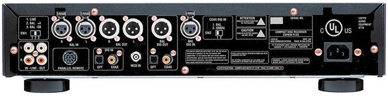 HHB CDR830 BurnIT PLUS Professional CD Recorder/Player, Rear