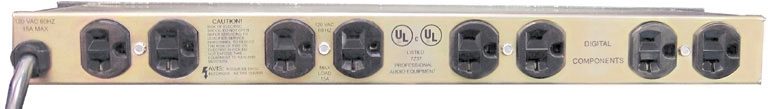 Furman PLPLUSD Power Conditioner with Digital Readout, Back