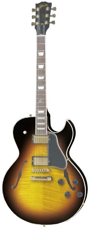 Gibson ES137 Classic Memphis Series Semi-Hollowbody Electric Guitar (with Case), Triple Burst