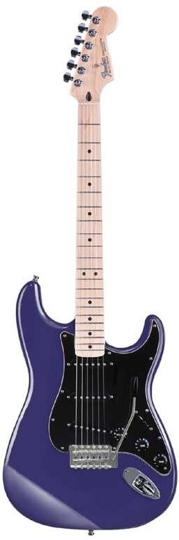 Fender Standard Satin Stratocaster Electric Guitar (Maple), Midnight Blue