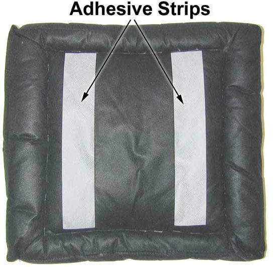 RockBag by Warwick Bass Drum Muffling Pillow with Microphone Mount, Adhesive Strips
