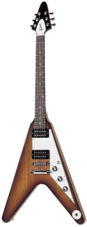Gibson '98 Flying V Electric Guitar (With Case), Natural Burst