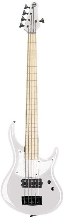 MTD Kingston 5-String Electric Bass (Maple), Snow Pearl