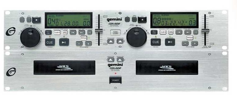 Gemini CDX602 Dual CD Player with Jog Wheel, Main