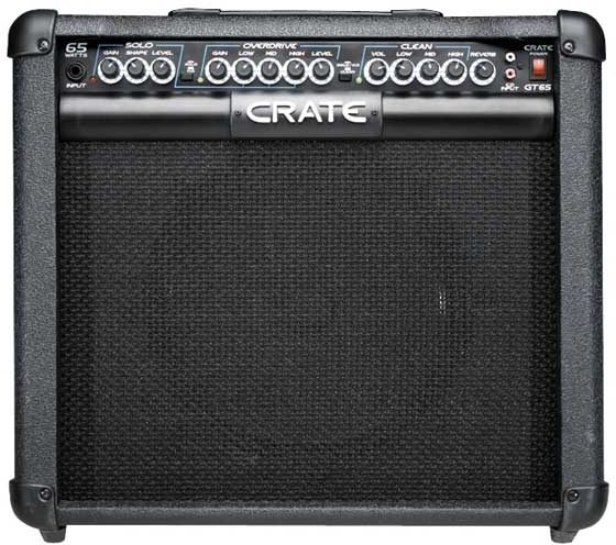 Crate GT65 Guitar Combo Amplifier with Reverb (65 Watts, 1x12 in.), Main