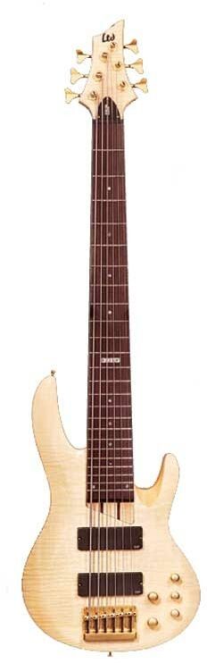 ESP LTD B206 6-String Electric Bass, Natural Gloss