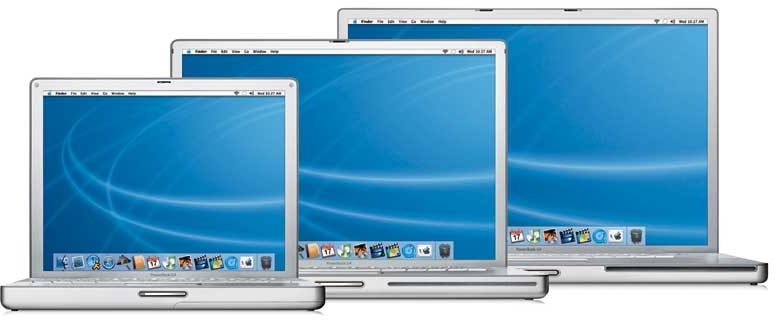 Apple G4 Powerbook Notebook Computer with SuperDrive (1.5 GHz, 12 in.), Group Shot