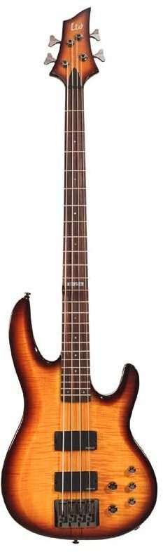 ESP LTD B254 Electric Bass, Amber Sunburst