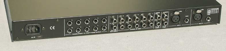Fostex PH100 10-Way Headphone Distribution Amp, rear
