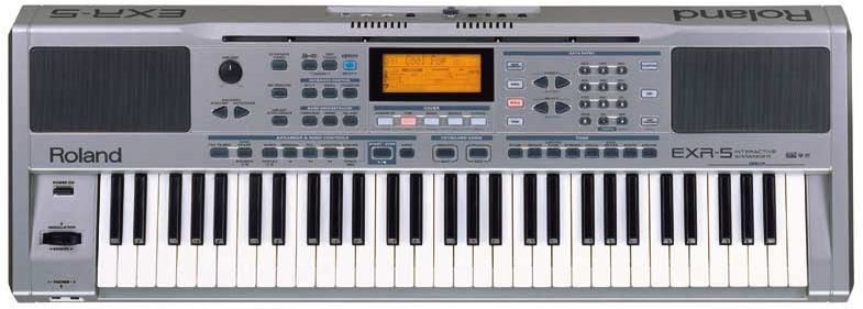 Roland EXR5 Interactive Arranger with Floppy Drive, Top View