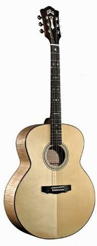 Guild GADJF30 Jumbo Acoustic Guitar (with Case), Main