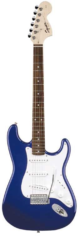 Squier Affinity Strat Electric Guitar (Rosewood), Metallic Blue