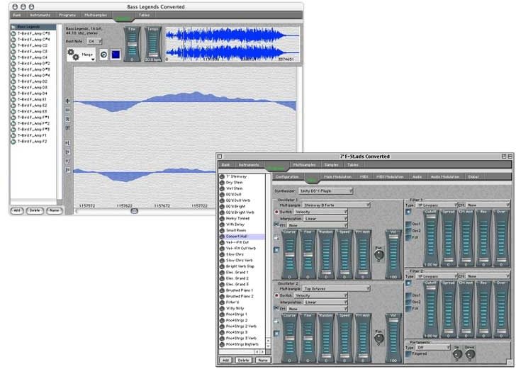 Bitheadz Unity Session MIDI Workstation (Macintosh and Windows), Screenshot 2