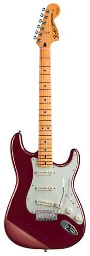 Fender Yngwie Malmsteen Stratocaster Electric Guitar (Maple, with Case), Candy Red